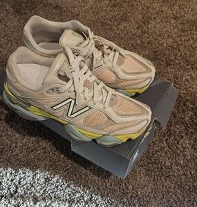 New Balance Women's Cream Athletic Shoes